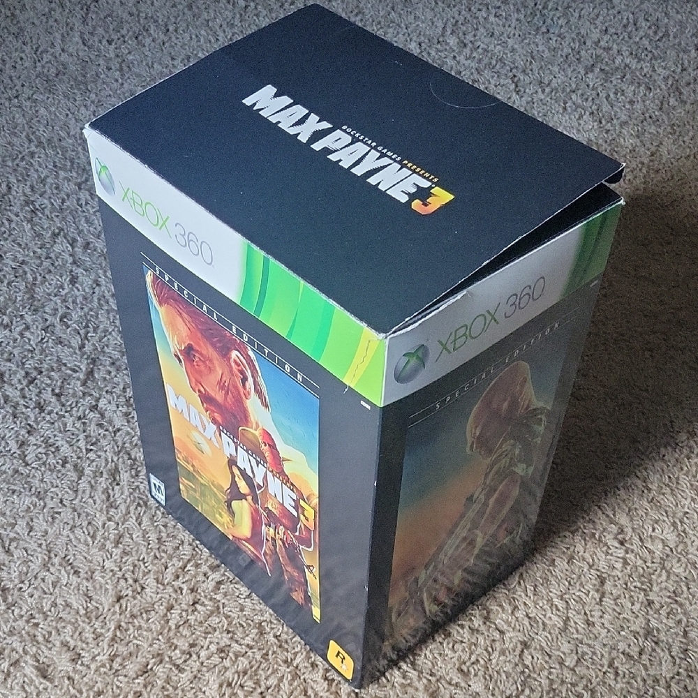 Max Payne 3 Collector's Edition Figurine, images, & Box no game